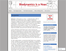 Tablet Screenshot of biodynamicshoax.wordpress.com