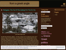 Tablet Screenshot of fromagreekangle.wordpress.com