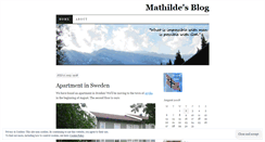 Desktop Screenshot of mathildesblog.wordpress.com