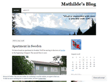 Tablet Screenshot of mathildesblog.wordpress.com