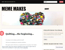 Tablet Screenshot of mememakes.wordpress.com