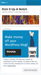Mobile Screenshot of kickitupanotch.wordpress.com