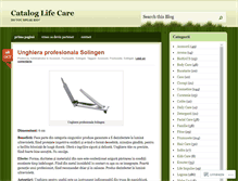 Tablet Screenshot of cataloglifecare.wordpress.com