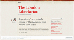 Desktop Screenshot of londonlibertarian.wordpress.com