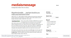 Desktop Screenshot of mediaismessage.wordpress.com