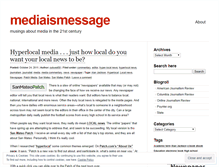 Tablet Screenshot of mediaismessage.wordpress.com