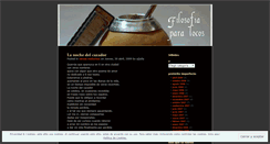 Desktop Screenshot of filosofiaparalocos.wordpress.com