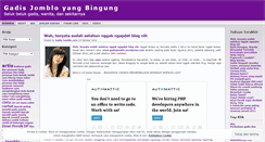 Desktop Screenshot of gadisjomblo.wordpress.com