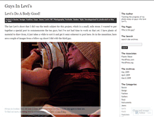 Tablet Screenshot of guysinlevis.wordpress.com