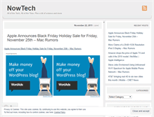 Tablet Screenshot of nowtechnology.wordpress.com