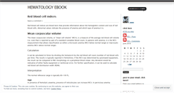 Desktop Screenshot of haematology.wordpress.com