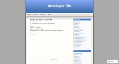 Desktop Screenshot of devlifo.wordpress.com