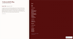 Desktop Screenshot of cody2009818.wordpress.com