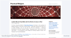 Desktop Screenshot of practicalreligion.wordpress.com