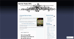 Desktop Screenshot of barrierpeaksrpg.wordpress.com