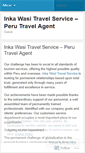 Mobile Screenshot of inkawasitravel.wordpress.com