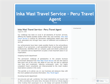 Tablet Screenshot of inkawasitravel.wordpress.com