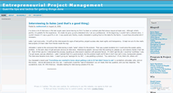 Desktop Screenshot of entreprenpm.wordpress.com