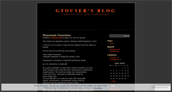 Desktop Screenshot of gtouser.wordpress.com