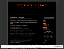 Tablet Screenshot of gtouser.wordpress.com