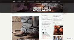 Desktop Screenshot of dinahallmusic.wordpress.com