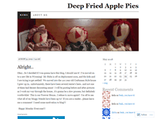 Tablet Screenshot of deepfriedapplepies.wordpress.com