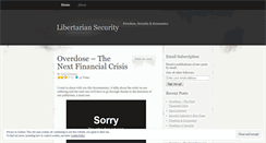 Desktop Screenshot of libertariansecurity.wordpress.com