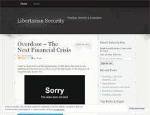 Tablet Screenshot of libertariansecurity.wordpress.com