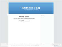 Tablet Screenshot of mmakelin.wordpress.com