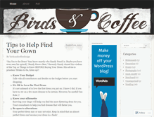 Tablet Screenshot of birdsandcoffeedesign.wordpress.com