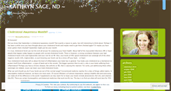 Desktop Screenshot of katesage.wordpress.com