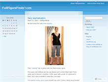 Tablet Screenshot of fullfigurefinds.wordpress.com