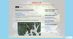 Desktop Screenshot of animallifeupdate.wordpress.com