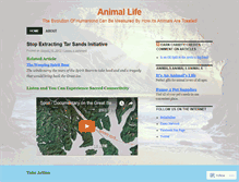 Tablet Screenshot of animallifeupdate.wordpress.com