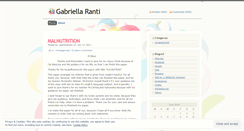 Desktop Screenshot of gabriellaranti.wordpress.com