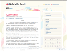 Tablet Screenshot of gabriellaranti.wordpress.com