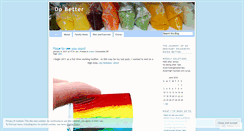 Desktop Screenshot of dobetter.wordpress.com