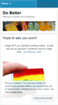 Mobile Screenshot of dobetter.wordpress.com