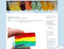 Tablet Screenshot of dobetter.wordpress.com