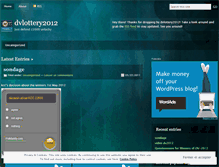 Tablet Screenshot of dvlottery2012.wordpress.com
