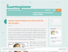Tablet Screenshot of lasermagicnow.wordpress.com