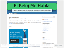 Tablet Screenshot of elrelojmehabla.wordpress.com