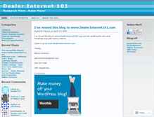 Tablet Screenshot of dealerinternet101.wordpress.com