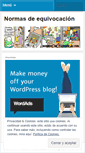 Mobile Screenshot of normasdeequivocacion.wordpress.com
