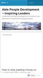 Mobile Screenshot of ablepeopledevelopment.wordpress.com