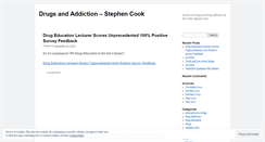 Desktop Screenshot of drugsstephencook.wordpress.com