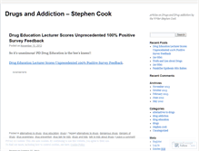 Tablet Screenshot of drugsstephencook.wordpress.com