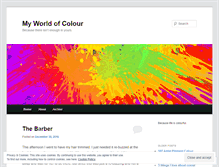 Tablet Screenshot of myworldofcolour.wordpress.com