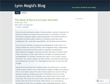 Tablet Screenshot of lynnmagid.wordpress.com
