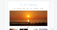 Desktop Screenshot of alifeinspiredby.wordpress.com